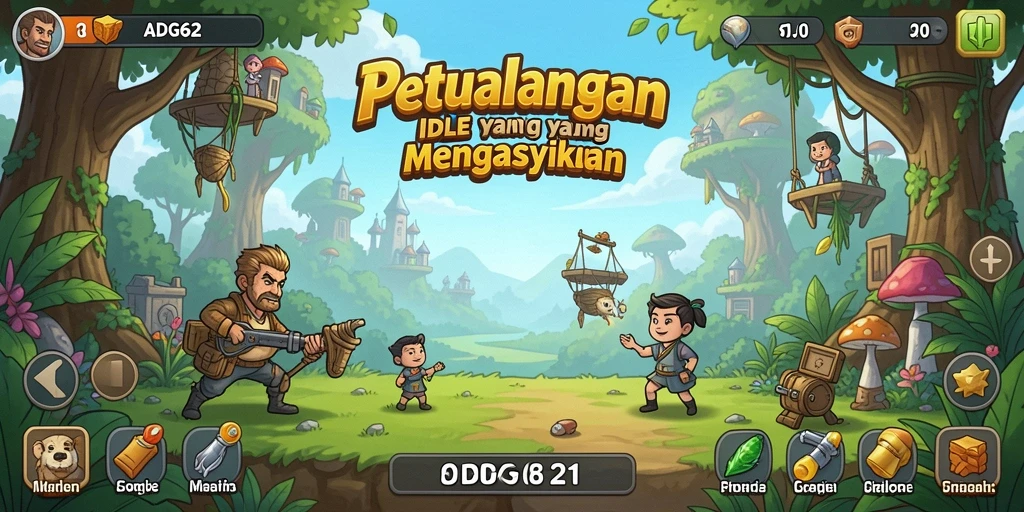 Tampilan gameplay menarik dari ADG62 yang menyenangkan dan santai.