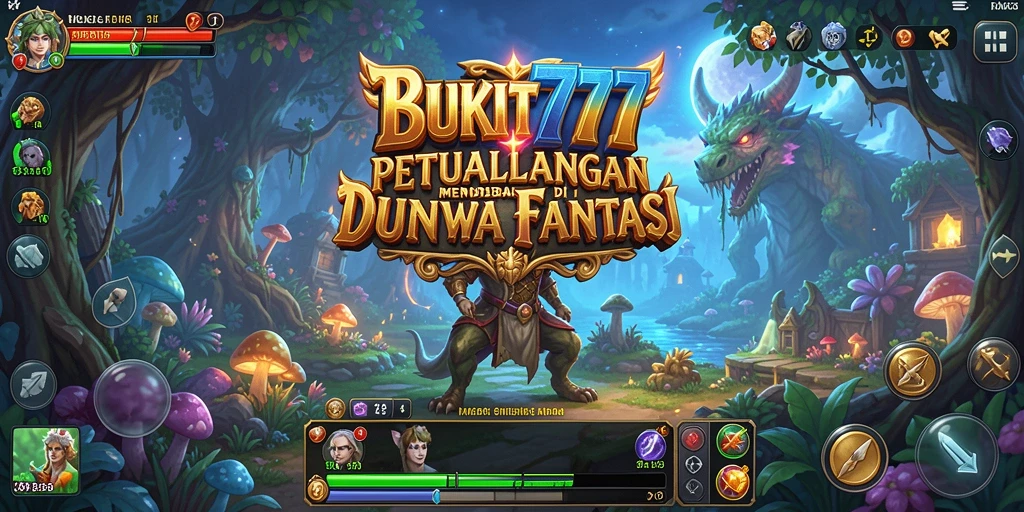 Tampilan gameplay mendebarkan dari BUKIT777 yang menunjukkan aksi petualangan.