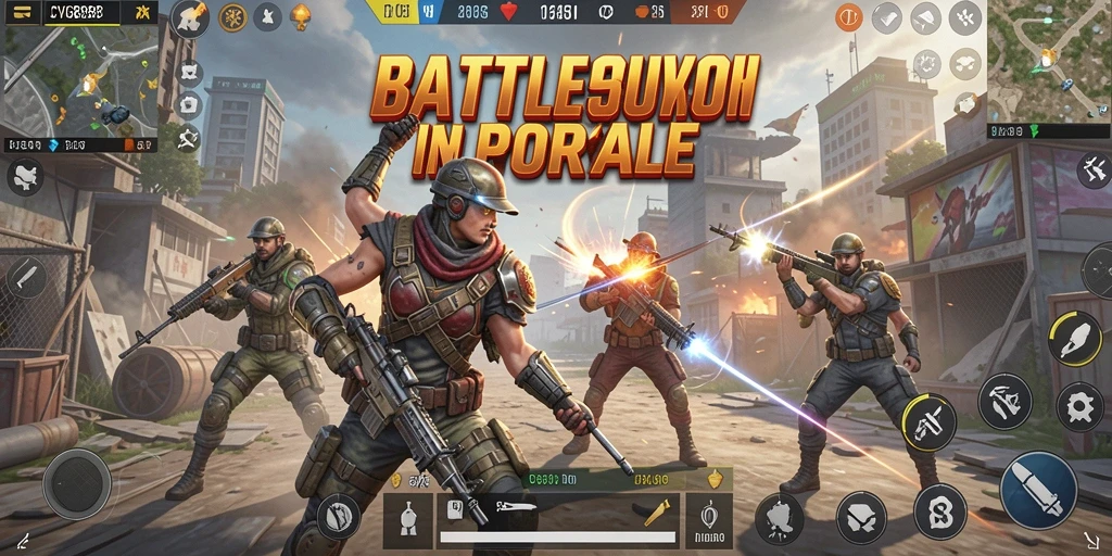 Tangkapan layar utama CVG8888 menunjukkan intensitas pertempuran Battle Royale.