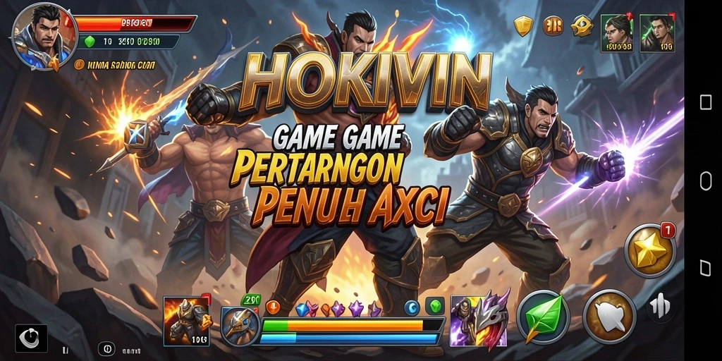 Tampilan gameplay HOKIWIN yang penuh aksi dan seru.
