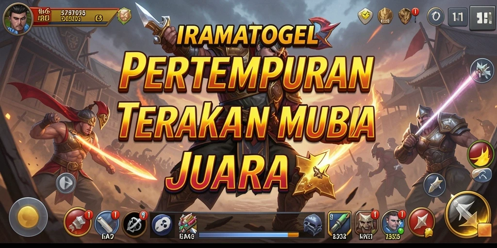 Tampilan gameplay mendebarkan di IRAMATOGEL, penuh aksi dan strategi.