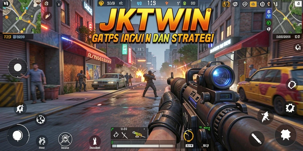Tangkapan layar JKTWIN: gameplay TPS yang memukau dan penuh aksi.