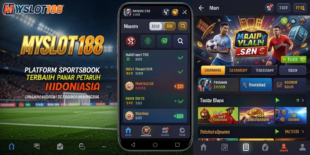 Tampilan menarik MYSLOT188 dengan berbagai opsi taruhan olahraga.